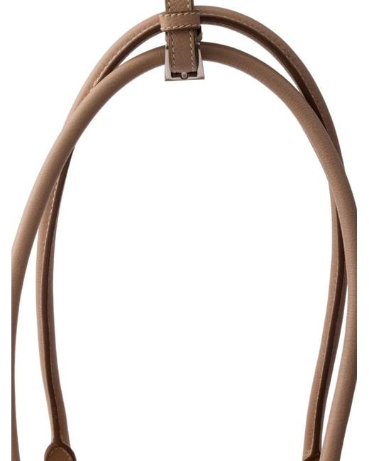 Prada Natural Bonnie Medium Antiqued Leather Tote Bag
