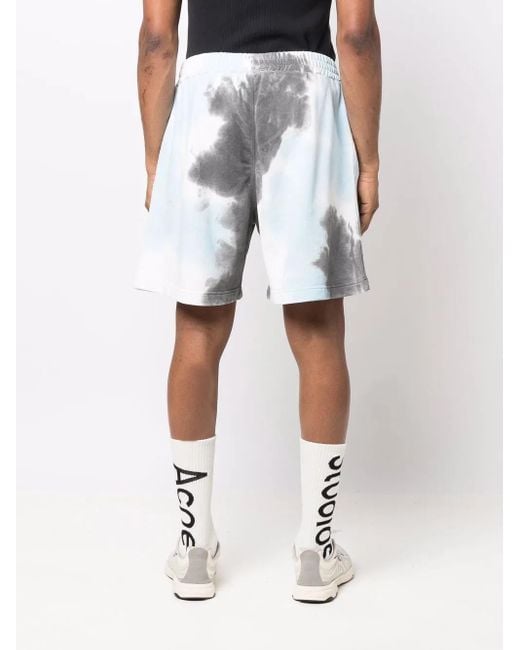 メンズ MSGM タイダイ トラックショーツ Gray