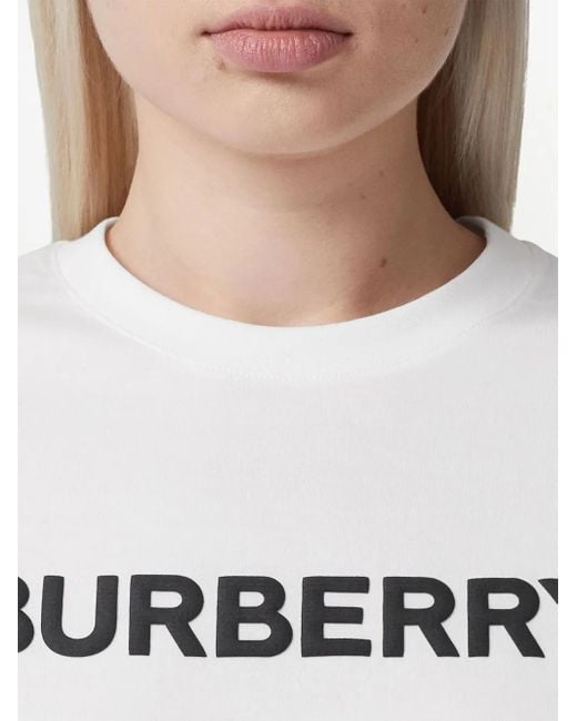 Burberry White Logo T-Shirt