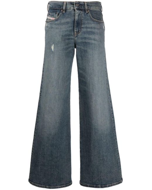 DIESEL Blue 1978 D-akemi 0dqac Bootcut Jeans