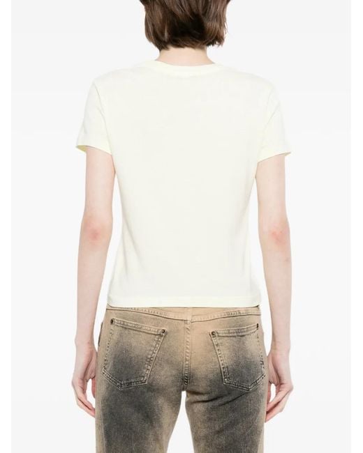 Agolde White Adine Shrunken Tee
