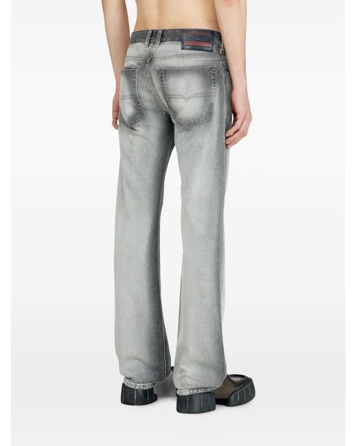 DIESEL Gray 2007 Zatiny Bootcut Jeans for men