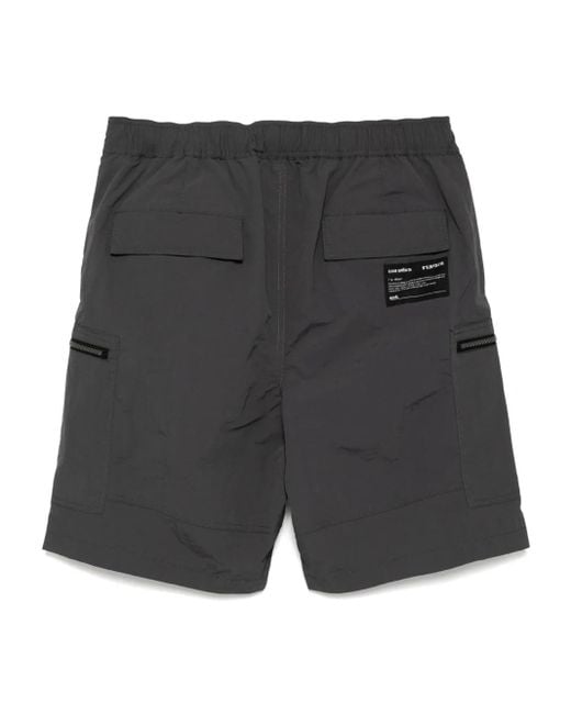 Izzue Gray Drawstring Cargo Shorts for men