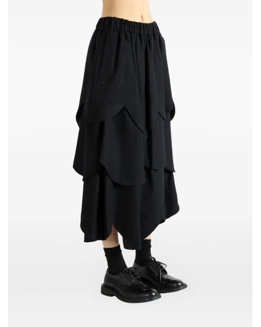 Noir Kei Ninomiya Black Layered Petal Skirt