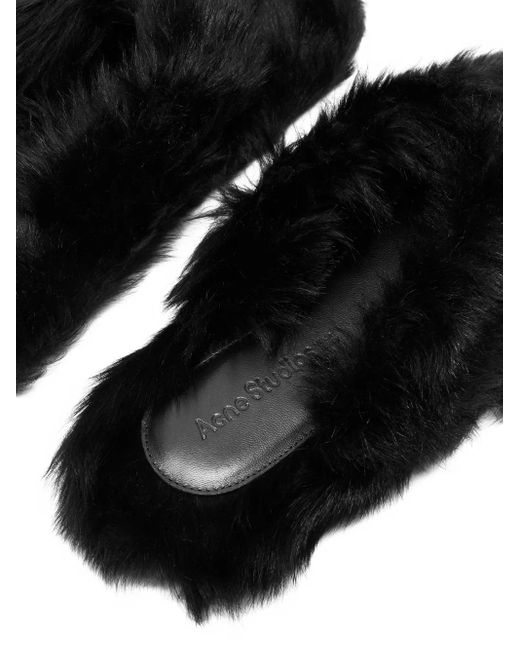 Acne Shearling-Sandalen in Black für Herren