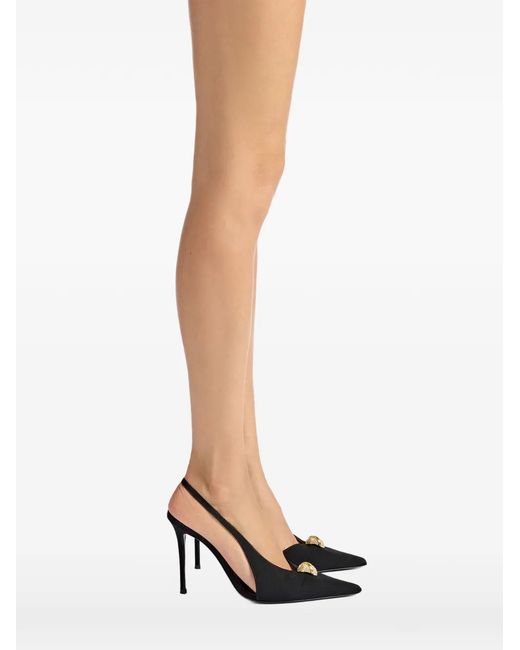 Giuseppe Zanotti Black Slingback Cocktail Pumps