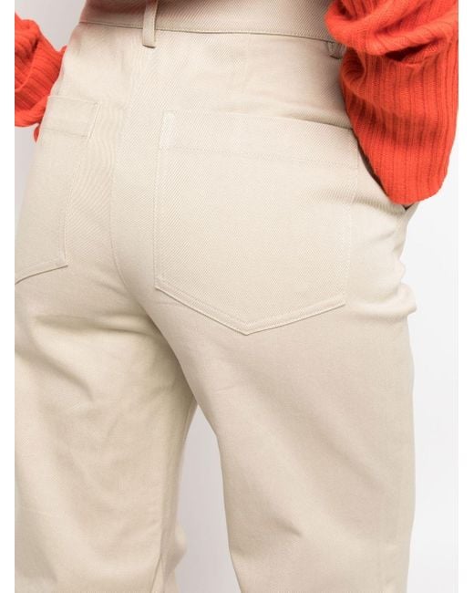 Pantalon Bernini évasé à taille haute Sportmax en coloris Natural