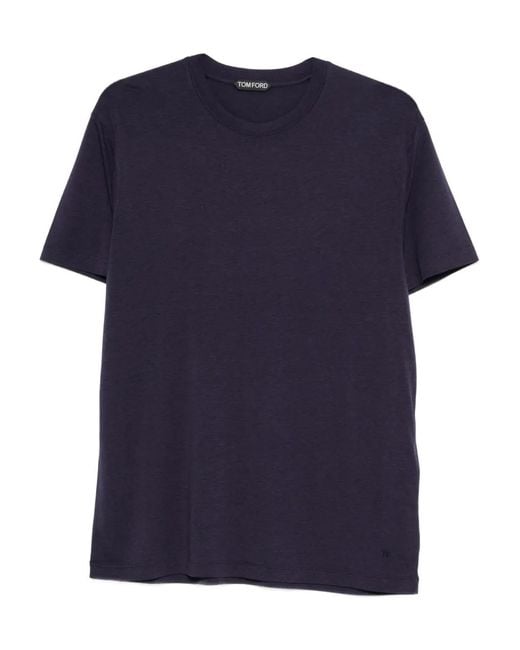 Tom Ford Blue Classic Essential T-Shirt For for men