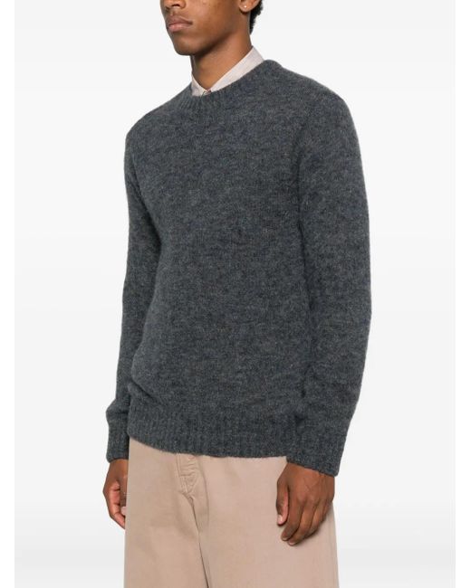 A.P.C. Gray Crew-Neck Sweater for men