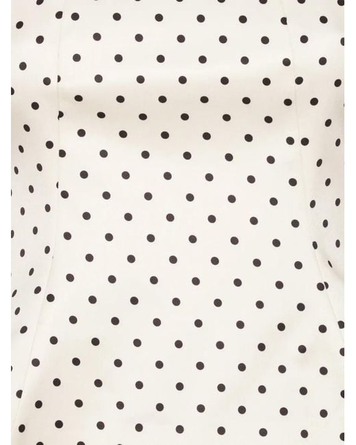 ROTATE BIRGER CHRISTENSEN White Modern Square Neck Top With Adjustable Straps
