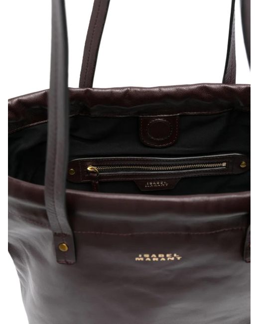 Isabel Marant Black Silven Schultertasche mit Kordelzug