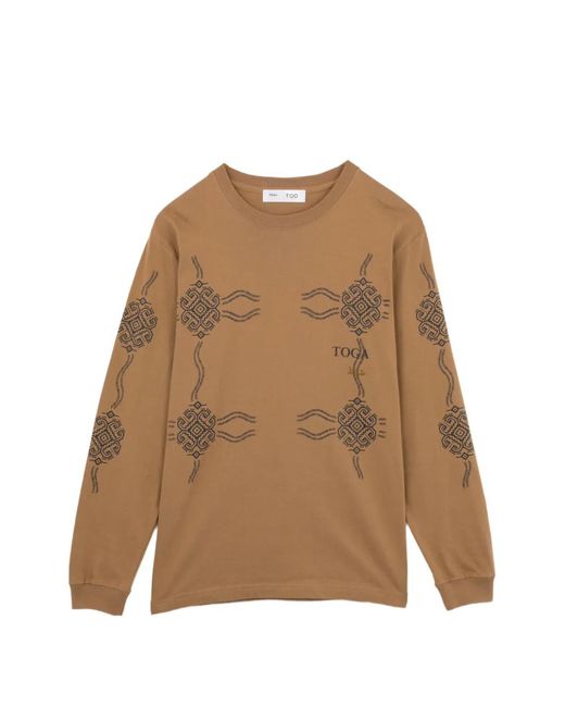 Toga Natural Graphic-Print T-Shirt for men