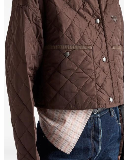 Chaqueta Re-Nylon Prada de color Brown