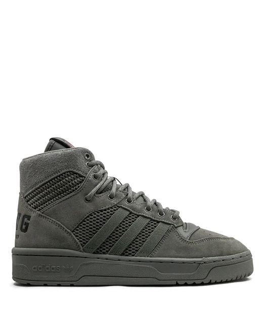 Adidas Black X Fat Tiger Workshop Rivalry Hi "All We Got" Sneakers for men