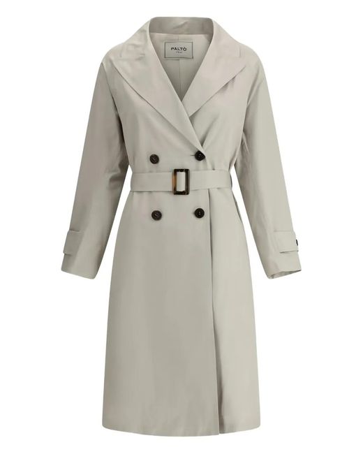 Paltò Gray Marcella Trench Coat