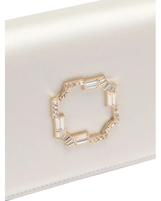 Malone Souliers Natural Vivien Embellished Clutch Bag