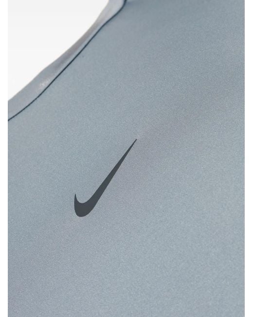 Nike Blue Pro Dri-Fit Tight Short-Sleeve Fitness Top for men