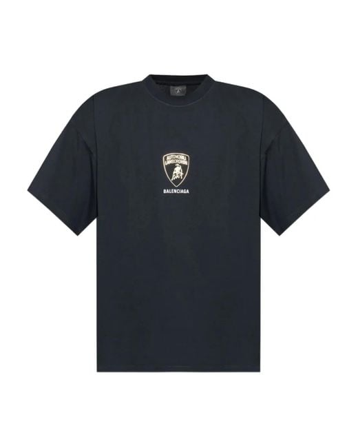 メンズ Balenciaga X Automobili Lamborghini Tシャツ Black