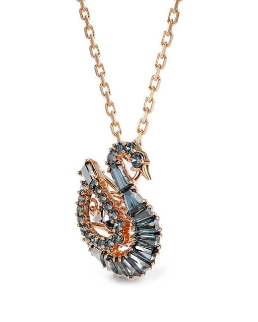 Swarovski White Swan Crystal-Embellished Necklace