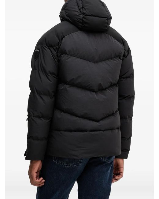 Blauer Black Hooded Jacket for men