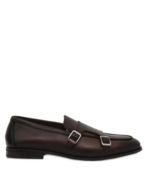 Monks Con Doppia Fibbia di Doucal's in Black da Uomo