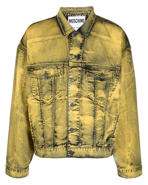 Eik verwijderen Induceren Moschino Gradient-effect Denim Jacket in Yellow for Men | Lyst