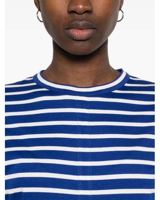 T-Shirt A Righe di Plan C in Blue