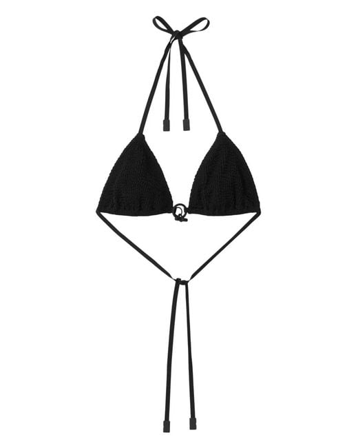 Burberry Black Triangle Bikini Top