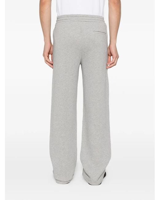 Emporio Armani Gray Drawstring Track Pants for men