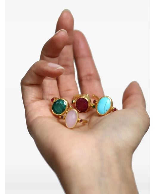 Ottoman Hands Green Lucia Emerald Cocktail Ring