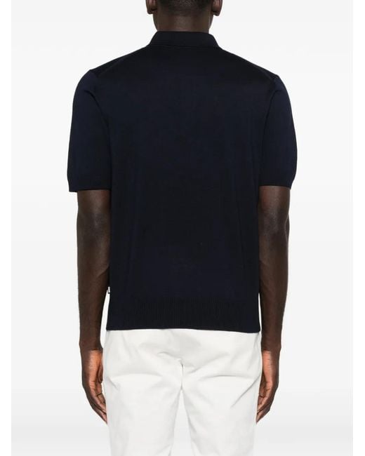 Boss Blue Knit Polo for men
