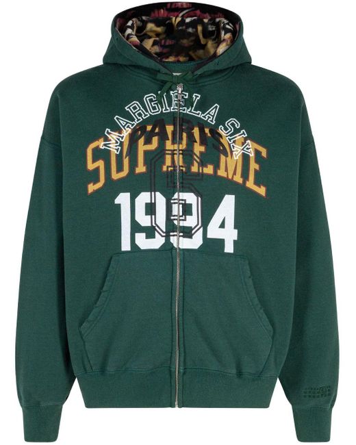 X MM6 Maison Margiela hoodie zippé Supreme en coloris Green
