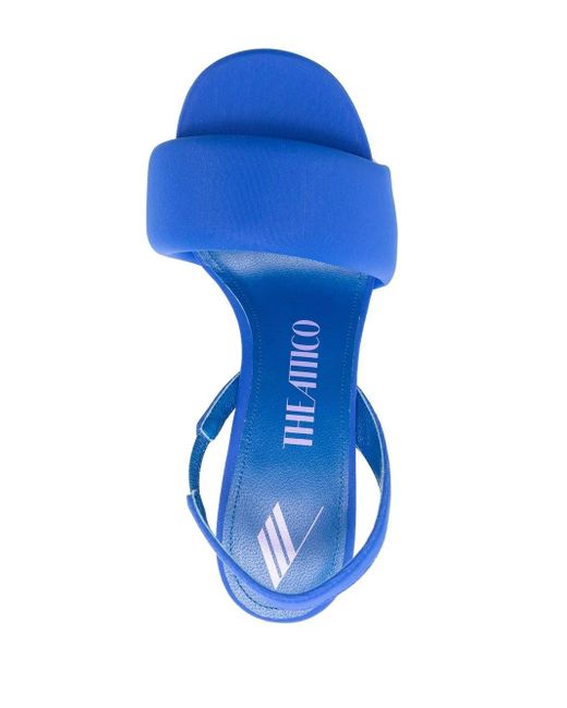 The Attico Blue Rem Padded Sandals