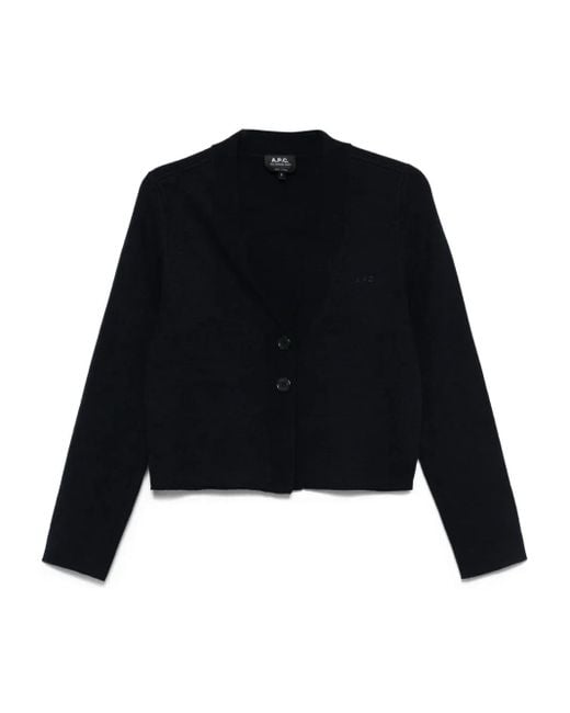 A.P.C. Vest Met V-Hals in het Black