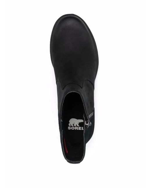 Sorel Black Emelie Chelsea Boots