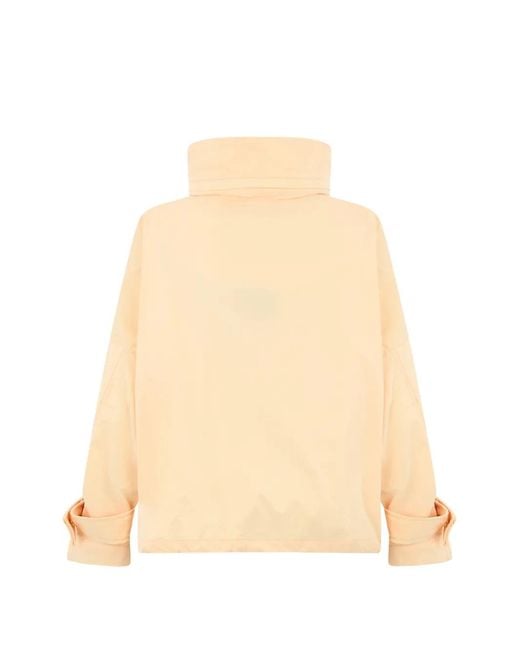 Moorer Natural Oversized High-Neck Jacket