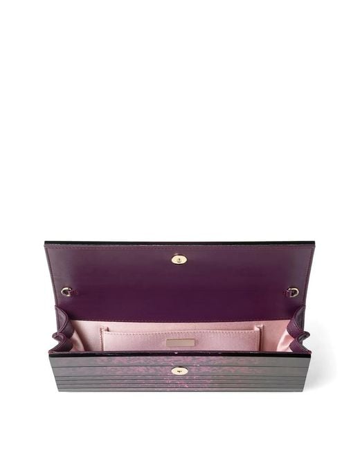 Clutch Sweetie Con Glitter di Jimmy Choo in Purple