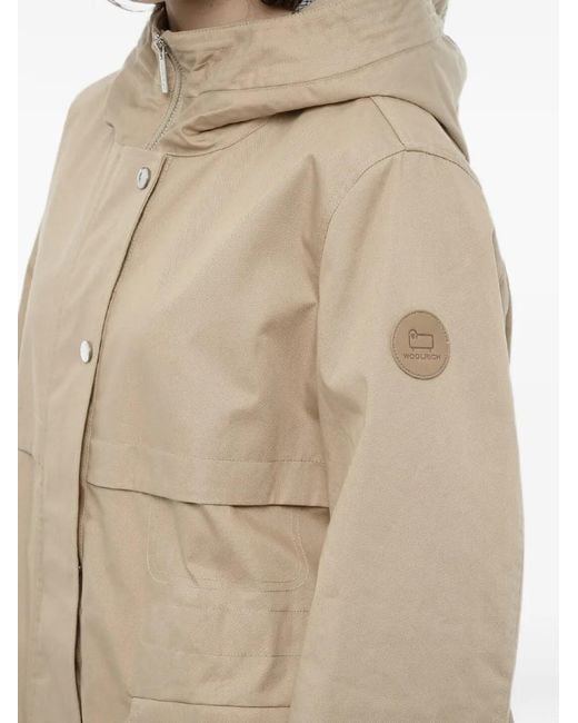 Woolrich Natural Hooded-Drawstring Parka