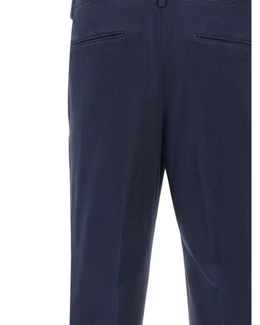 Pantalones plisados Devore de hombre de color Blue