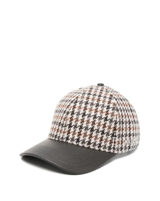 Mackage White Houndstooth Cap