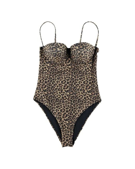MATINEÉ Brown Rihanna Leopard-Print Swimsuit