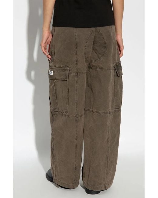 KENZO Gray Cotton Cargo Pants