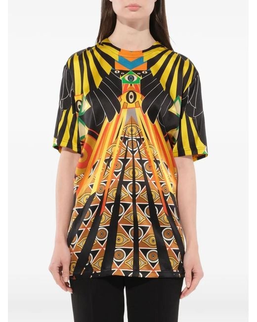 Givenchy Black Optical Wings Printed T-Shirt