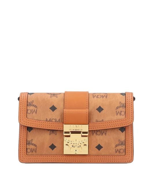 MCM Brown Tracy Monogram Clutch