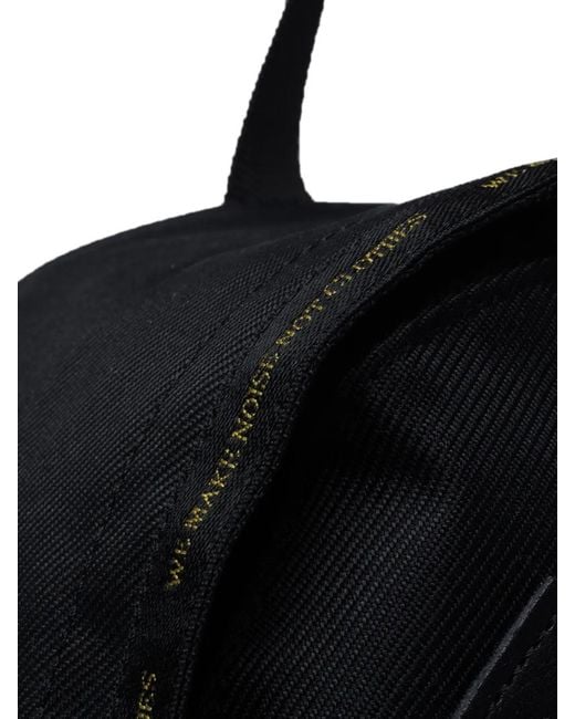 Undercover Black Logo-Appliqué Backpack for men