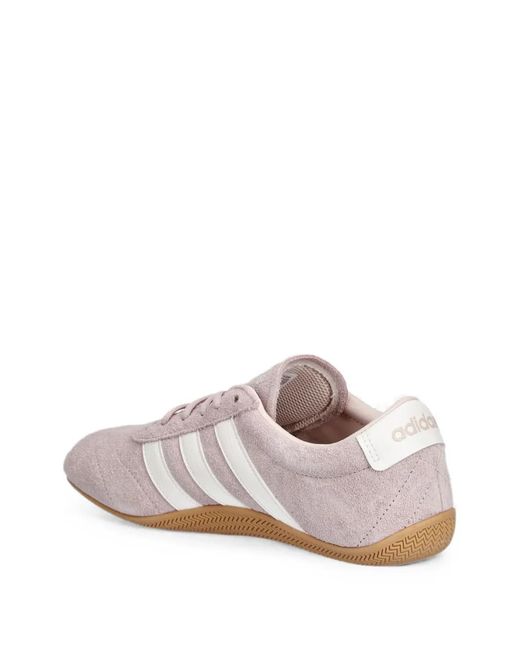 Adidas Pink Suede Panelled Sneakers