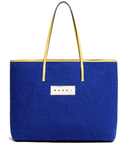Marni Blue Reversible Tote Bag for men