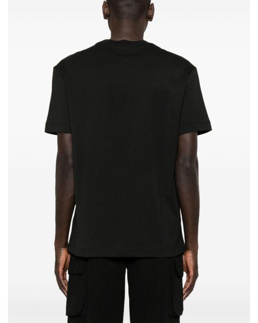 Calvin Klein T-Shirt mit Logo-Stickerei in Black für Herren