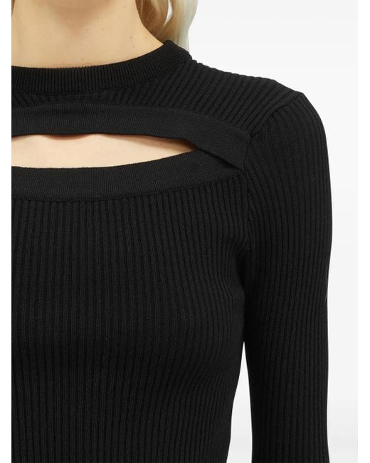 Top Con Aberturas MSGM de color Black