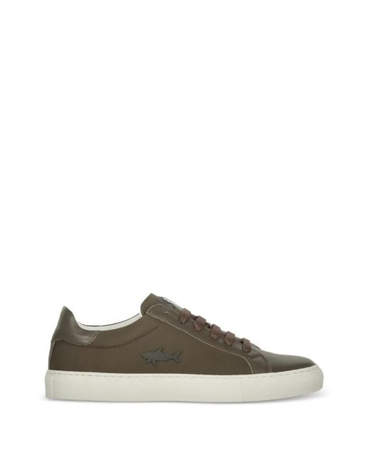 Paul & Shark Green Lace-Up Sneakers for men
